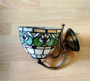 Applique Da Parete in Stile Tiffany in vetro 