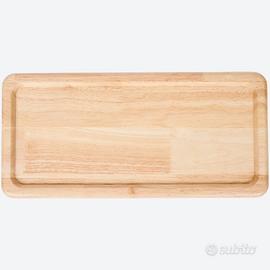 Vassoio Decorativo Ovale Legno 38x18