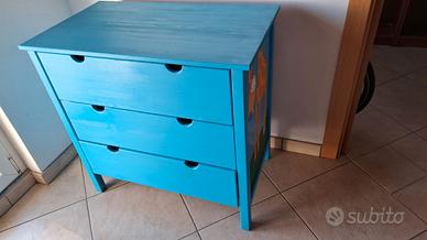 Cassettiera ikea dipinta a mano