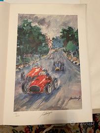 Stampa Ferrari d'epoca di Franco Martinengo