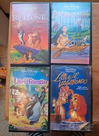 4 cassette VHS originali Disney