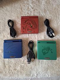 Gameboy Advance SP Rayquaza groudon Kyogre 