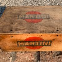 Cassetta legno Martini vintage