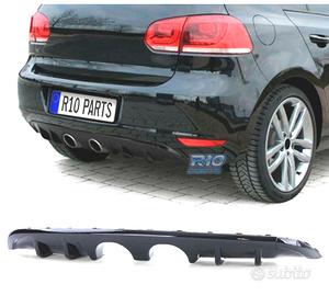 DIFFUSORE VOLKSWAGEN VW GOLF MK6 08-12 NERO LUCIDO