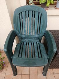 tre sedie da giardino/terrazzo