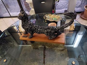 Gatto "Bassotto" scultura
