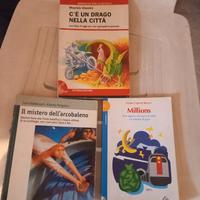 set 3 libri x ragazzi  millions,  c'è un drago nel