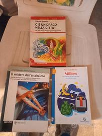set 3 libri x ragazzi  millions,  c'è un drago nel