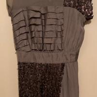 Vestito seta e paillettes da cerimonia