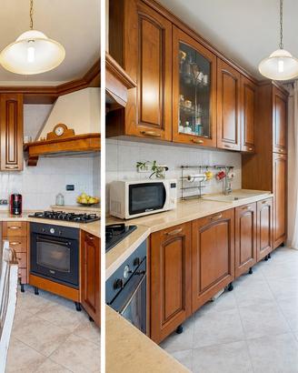 Cucina completa con elettrodomestici
