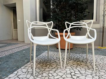 2 Sedie Kartell Bianche