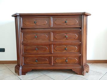 cassettiera legno massello