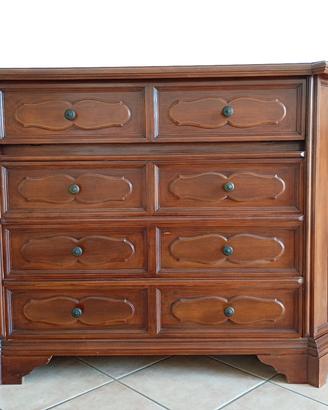 cassettiera legno massello