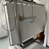 Tecnigrafo grande con piano inclinabile e luce