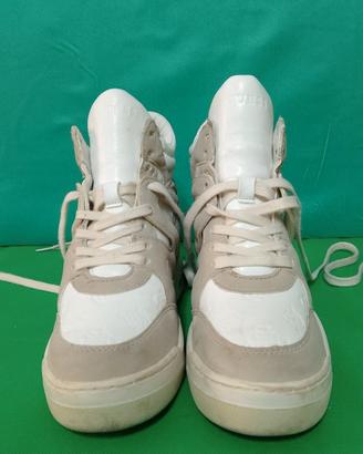 Sneakers alte da donna Guess - Bianco crema 38