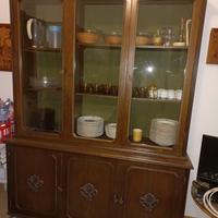 CREDENZA VINTAGE anni 70 - 2 corpi base + vetrina