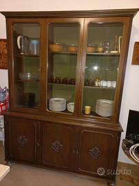 CREDENZA VINTAGE anni 70 - 2 corpi base + vetrina