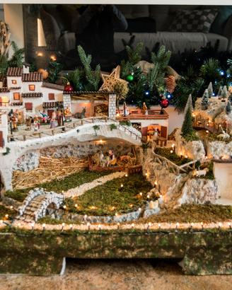 Presepe artigianale motorizzato