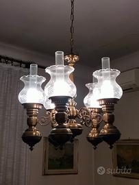 LAMPADARIO IN OTTONE