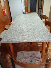 Tavolo cucina allungabile (140/180x80)+ 6 Sedie i