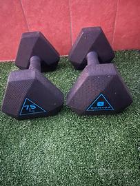 coppia manubri 10kg e 7.5kg