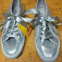 Scarpe da ginnastica NUOVE di paillettes n.40