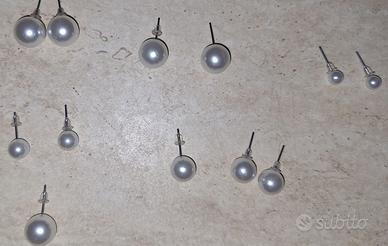 Orecchini ha perla donna e ragazza