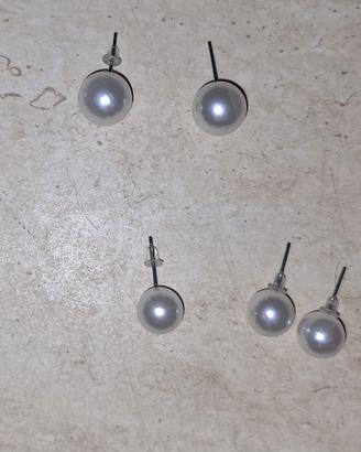 Orecchini ha perla donna e ragazza