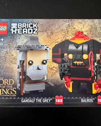 Lego 40631 BrickHeadz Gandalf il Grigio e Balrog