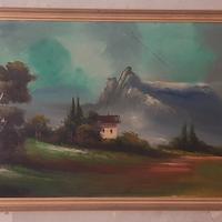 Quadro grande con  Paesaggio 