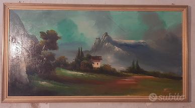 Quadro grande con  Paesaggio 