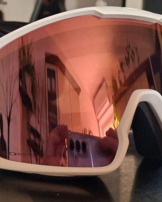 Oakley Occhiali maschera da neve Rose goldiridium