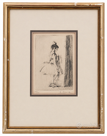 Acquaforte “La ballerina” di Auguste Brouet