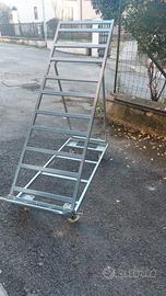 Espositore frutta con ruote richiudibile