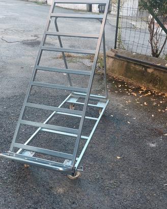 Espositore frutta con ruote richiudibile