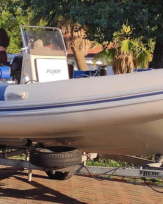Gommone Flyer 484 + Suzuki 70HP + Carrello Ellebi