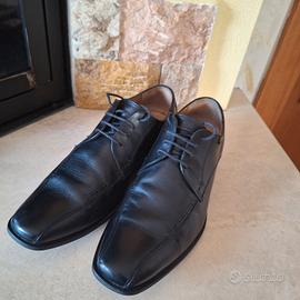 Scarpe nere uomo in pelle allacciate 41