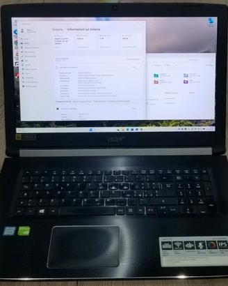 Acer Aspire 5 Pro 17" FullHD i5-8250U 8GB 256GB SS