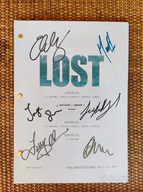 Lost sceneggiatura autografata ristampa 