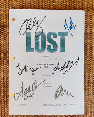 Lost sceneggiatura autografata ristampa 