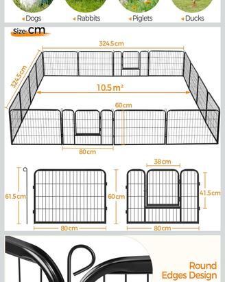 recinto per cani e gatti 