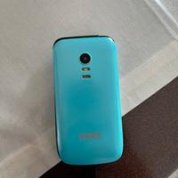 Telefono cellulare per anziani colore celeste