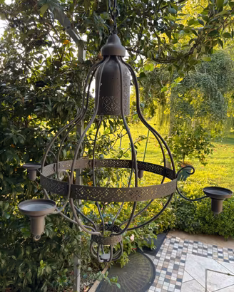 Lampadario IKEA sospensione ferro portacandele