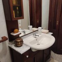 Mobile Bagno in arte povera completamente in legno