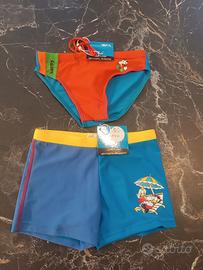 Costume bagno bimbo tg. 5/6 anni set 2 pz Nuovi