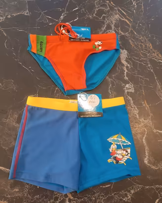 Costume bagno bimbo tg. 5/6 anni set 2 pz Nuovi