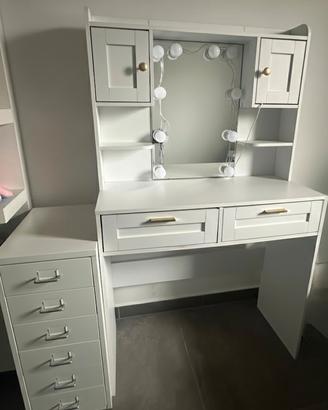 2 mobili toiletta trucco e cassettiera ikea