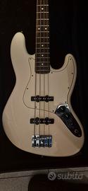 Fender Jazz Bass Mexico 2013 Bianco + Custodia Rig