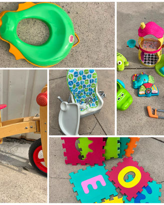 MEGALOTTO Bimbi: bici seggiolone, tappeto puzzle
