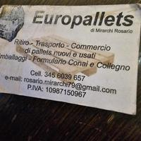 compravendita pallets usati pagamento in contanti 